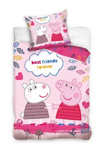 Peppa malac Forever ágyneműhuzat 140×200cm, 60x70 cm