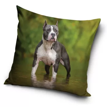 Kutyás Amstaff párnahuzat 40x40 cm