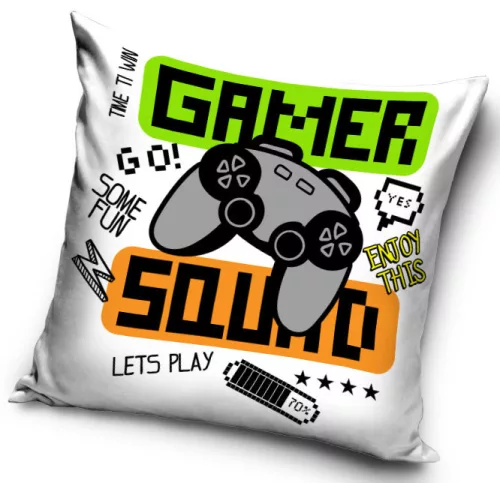Gamer Squad párnahuzat 40x40 cm