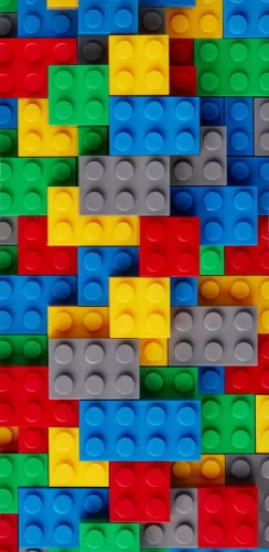 Lego mintázatú Bricks fürdőlepedő, strand törölköző 70x140cm