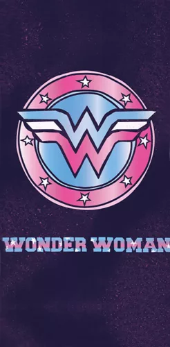 Wonder Woman Purple fürdőlepedő, strand törölköző 70x140cm