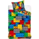 Lego mintázatú Bricks ágyneműhuzat 140×200cm, 70×90 cm