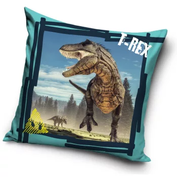 Dinoszaurusz T-Rex párnahuzat 40x40 cm