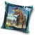 Dinoszaurusz T-Rex párnahuzat 40x40 cm
