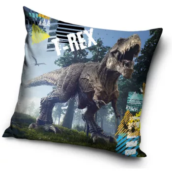 Dinoszaurusz T-Rex Rawr párnahuzat 40x40 cm