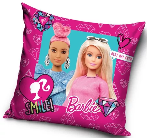 Barbie Smile párnahuzat 40x40 cm Velúr