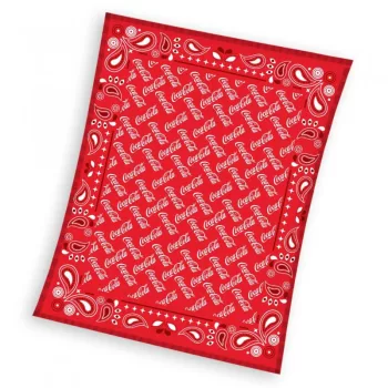 Coca-Cola Retro Red coral fleece polár takaró 150x200cm