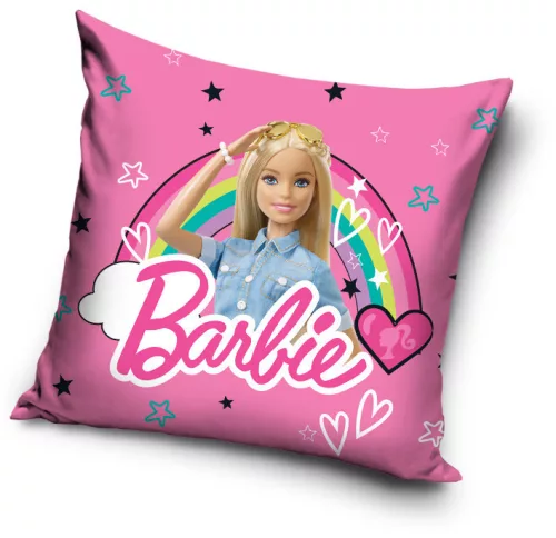 Barbie Rainbow párnahuzat 40x40 cm Velúr