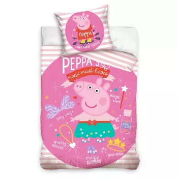 Peppa malac Magic ágyneműhuzat 140×200cm, 70×90 cm