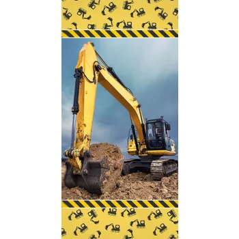   Építkezés Yellow fürdőlepedő, strand törölköző 70x140cm