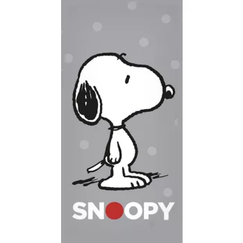 Snoopy Grey fürdőlepedő, strand törölköző 70x140cm