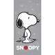 Snoopy Grey fürdőlepedő, strand törölköző 70x140cm