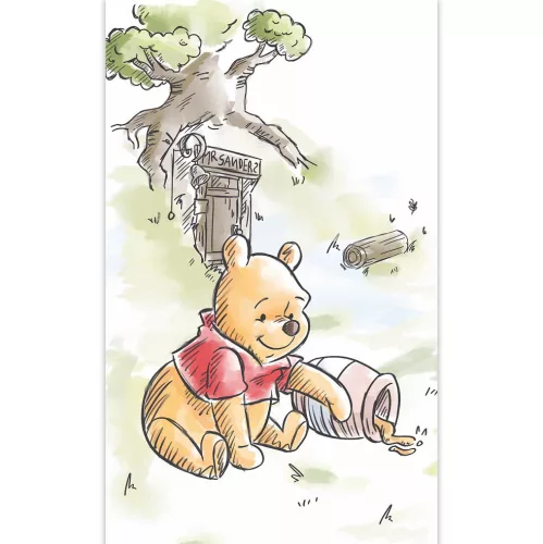 Disney Micimackó Lazy Honey kéztörlő arctörlő, törölköző 30x50cm