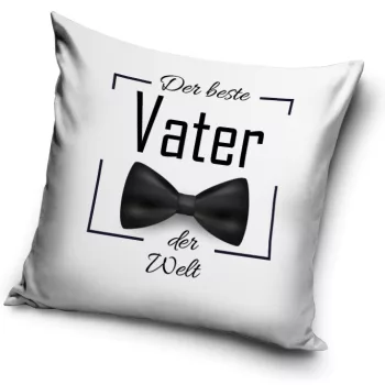 Der beste Vater Bow Tie párnahuzat 40x40 cm