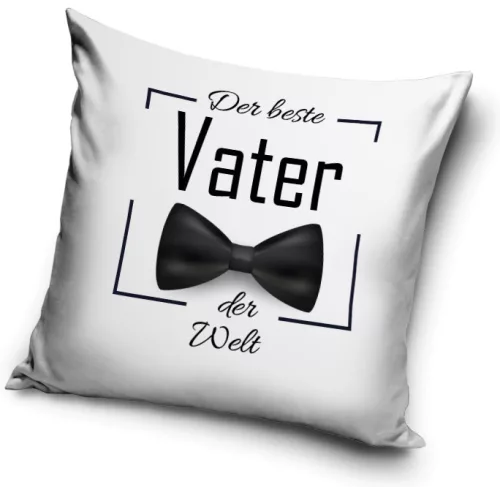 Der beste Vater Bow Tie párnahuzat 40x40 cm