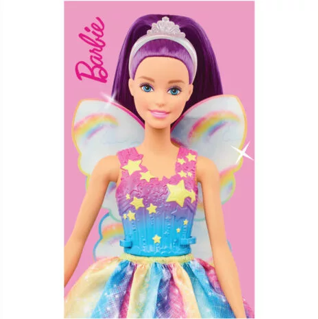 Barbie Fairy kéztörlő, arctörlő, törölköző 30x50 cm