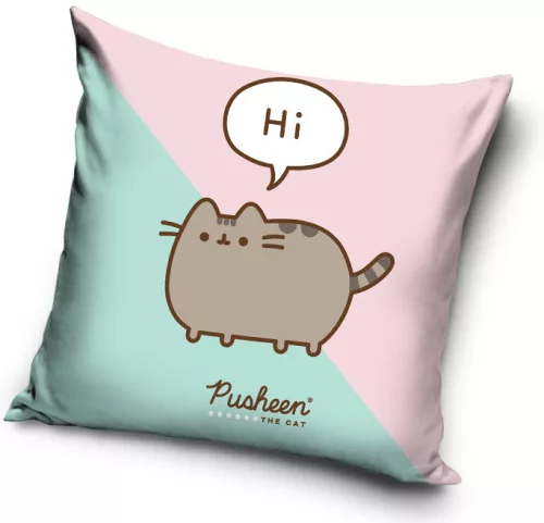 Pusheen Hi párnahuzat 40 x 40 cm
