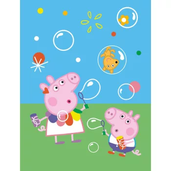 Peppa malac Bubbles coral fleece polár takaró 130x170cm