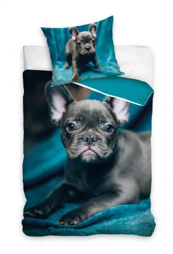 Kutyás French Bulldog ágyneműhuzat 140×200cm, 70×90 cm