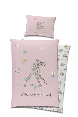 Disney Bambi Welcome gyerek, ovis ágyneműhuzat 90x120 cm, 40x60 cm