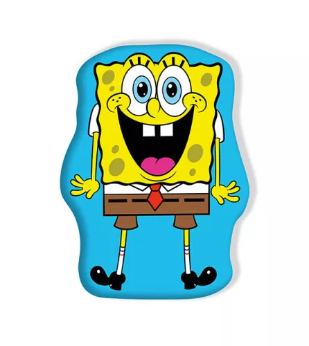 SpongyaBob Surprise formapárna, díszpárna 38x28 cm Velúr