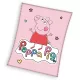 Peppa malac Happy coral fleece polár takaró 110x140cm