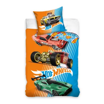 Hot Wheels Race ágyneműhuzat 140×200cm, 70x90 cm