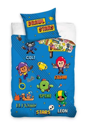 Brawl Stars Heroes ágyneműhuzat 140×200cm, 70x90 cm