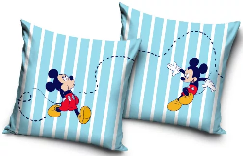 Disney Mickey Stripe & Smile párnahuzat 40x40 cm Velúr