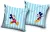 Disney Mickey Stripe & Smile párnahuzat 40x40 cm Velúr