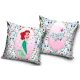 Disney Hercegnők Ariel Flower párnahuzat 40x40 cm Velúr