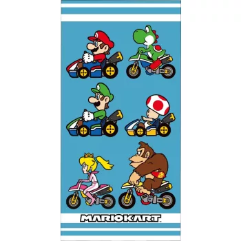   Super Mario Mariokart fürdőlepedő, strand törölköző 70x140cm