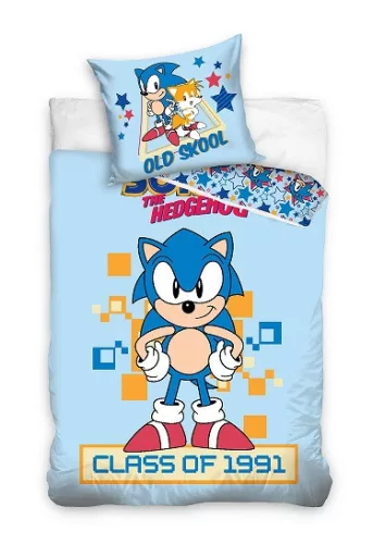 Sonic a sündisznó Old Skool ágyneműhuzat 140×200cm, 65×65 cm