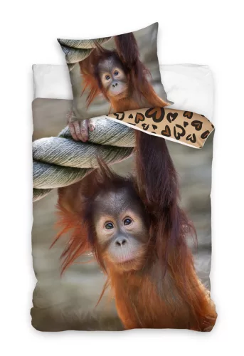 Orangután Tiny Swinger ágyneműhuzat 140×200cm, 70×90 cm