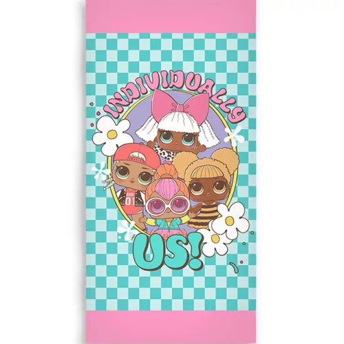LOL Surprise Individually fürdőlepedő, strand törölköző 70x140cm