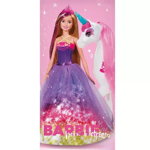 Barbie Born to Dream fürdőlepedő, strand törölköző 70x140cm