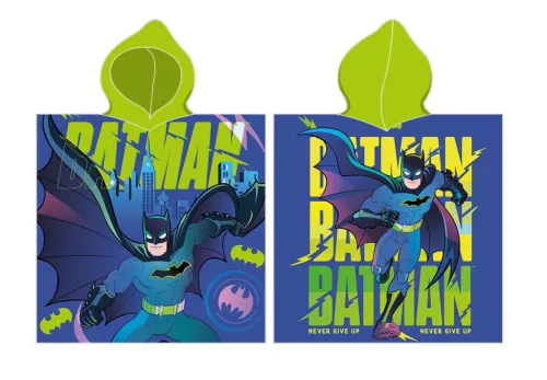 Batman Never Give Up strand törölköző poncsó 55x110 cm