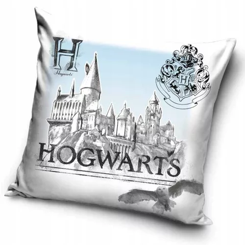 Harry Potter White Hogwarts párnahuzat 40x40 cm Velúr
