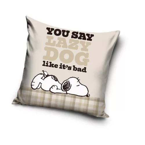 Snoopy Lazy Dog párnahuzat 40x40 cm