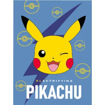 Pokémon Electrifying coral fleece polár takaró 150x200cm
