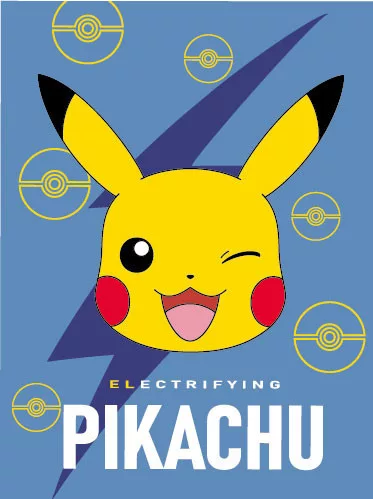 Pokémon Electrifying coral fleece polár takaró 150x200cm