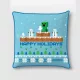 Minecraft Happy Holidays Karácsonyi párnahuzat 40x40 cm Velúr