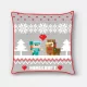 Minecraft Holiday Karácsonyi párnahuzat 40x40 cm Velúr