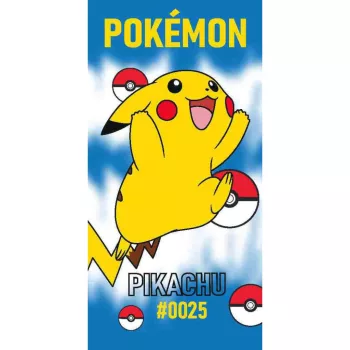 Pokémon 0025 fürdőlepedő, strand törölköző 70x140cm