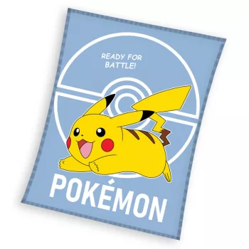 Pokémon Ready for Battle flanel polár takaró 110x140cm