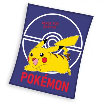   Pokémon Ready for Battle Dark flanel polár takaró 110x140cm