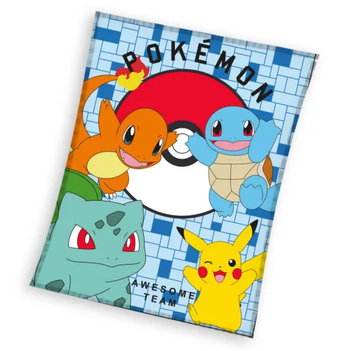 Pokémon Awesome flanel polár takaró 110x140cm
