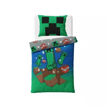   Minecraft Creeper Explode ágyneműhuzat 140×200cm, 80×80 cm