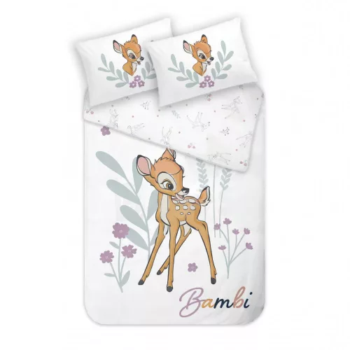 Disney Bambi in Bloom gyerek, ovis ágyneműhuzat 100x135 cm, 40x60 cm
