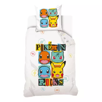 Pokémon Rocks ágyneműhuzat 140×200cm, 70×90 cm